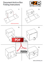 Click to download archive box assembly instructions